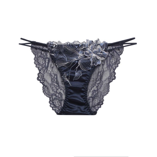 オーバーフラワー ストレッチレース ショーツ 【返品不可商品】 （NAVY）