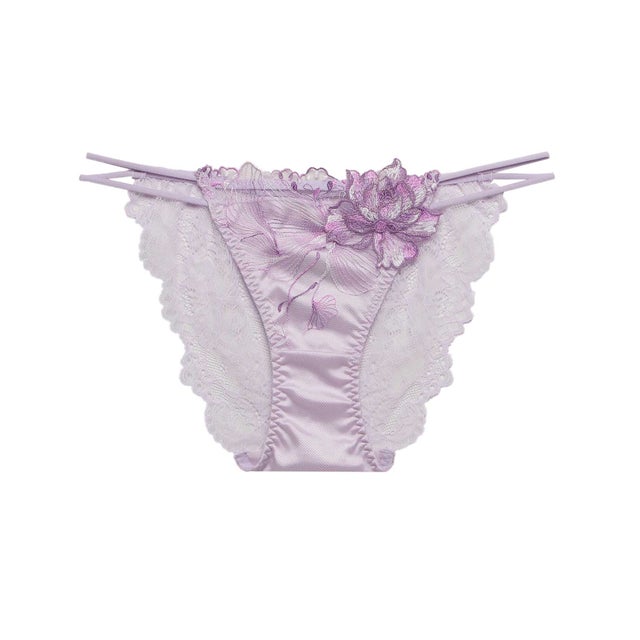 オーバーフラワー ストレッチレース ショーツ 【返品不可商品】 （PURPLE）