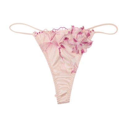 ラヴィジュール RAVIJOUR オーバーフラワー エンブロイダリーレース Tバック 【返品不可商品】 （PINK）｜詳細画像