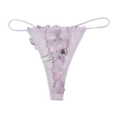 ラヴィジュール RAVIJOUR オーバーフラワー エンブロイダリーレース Tバック 【返品不可商品】 （PURPLE）｜詳細画像