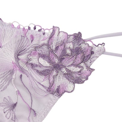 ラヴィジュール RAVIJOUR オーバーフラワー エンブロイダリーレース Tバック 【返品不可商品】 （PURPLE）｜詳細画像