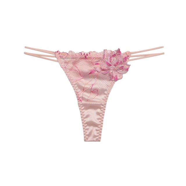 オーバーフラワー ストレッチレース Tバック 【返品不可商品】 （PINK）