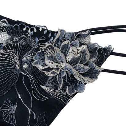 ラヴィジュール RAVIJOUR オーバーフラワー ストレッチレース Tバック 【返品不可商品】 （NAVY）｜詳細画像