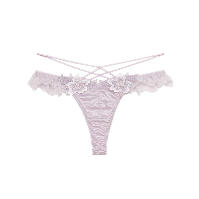 グロリアージュ フリルレース Tバック 【返品不可商品】 （PURPLE）