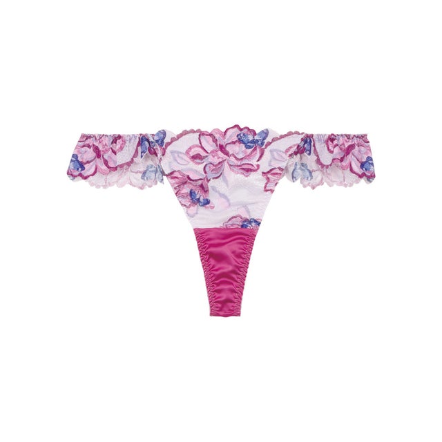 フラワーガーデンレース Tバック【返品不可商品】 （PINK）