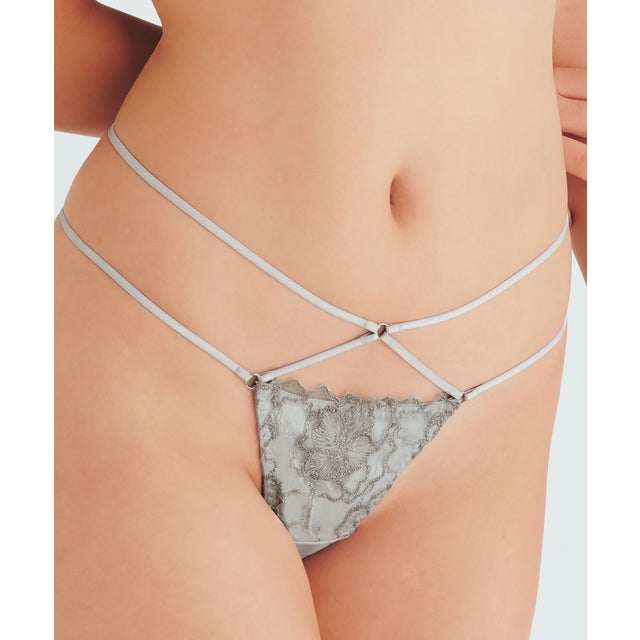 フラワーカーペット バックエンブレース Tバック【返品不可商品】 （SILVER）