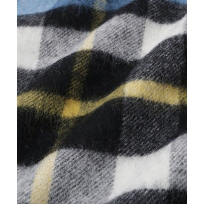 リフレクト Reflect 【TWEEDMILL】チェック柄大判ストール （ブルー(093)）｜詳細画像