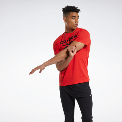 Reebok グラフィック シリーズ スタックト Tシャツ / Graphic Series Stacked Tee （モーターレッド） -靴