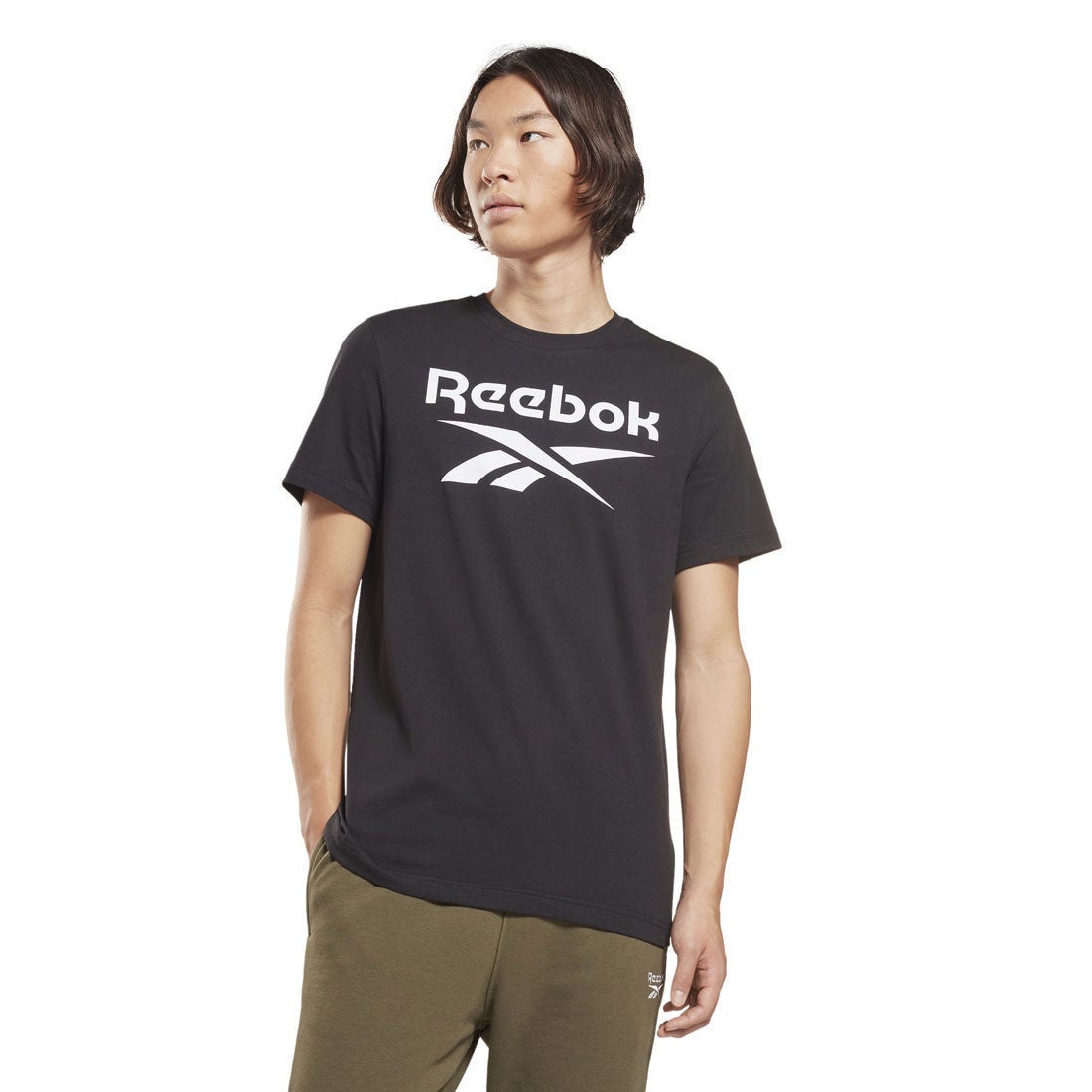 Reebok アイデンティティ ビッグ ロゴ Tシャツ Identity Big Logo T-Shirt （ブラック） -STORY  SHOP[ストーリィショップ]｜雑誌で見たアイテムが買える、大人のためのファッション通販サイト