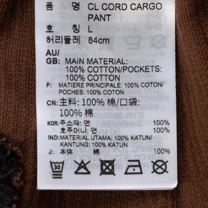 コード カーゴパンツ / CL CORD CARGO PANT （ブラッシュブラウン）｜詳細画像