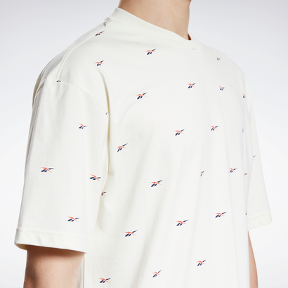 クラシックス オールオーバープリント ニット Tシャツ / Classics Allover Print Knit T-Shirt （クラシックホワイト）｜詳細画像