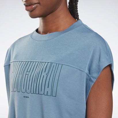 レズミルズR ボディコンバットR スプレミアム Tシャツ / Les MillsR BodycombatR Supremium T-Shirt （ブルー）｜詳細画像