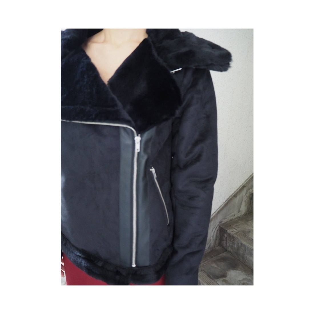 RESEXXY フェイクムートンブルゾン グレー -ファッション通販 FASHION 