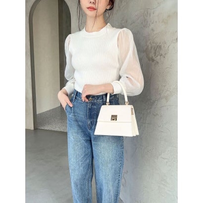 ロールアップデニムパンツ（インディゴ）｜詳細画像