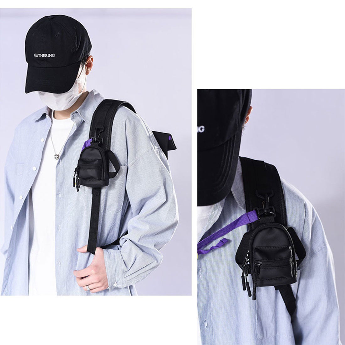 リアルスタイル REAL STYLE ミニポーチ 小物入れ カラビナ メンズ