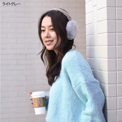 耳当て 耳あて イヤーマフ レディース メンズ 子供 キッズ 防寒 コンパクト マフラー ウォーマー 冬 あったか 自転車 折りたたみ （オフホワイト）｜詳細画像