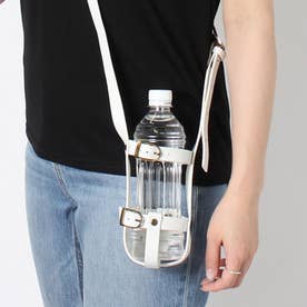 PUレザーボトルホルダー フェイクレザー ドリンクホルダー 水筒ホルダー ペットボトルホルダー ボトルキャリー ベビーカーアウトドアフェス レジャー 学校 スポーツ （ホワイト）