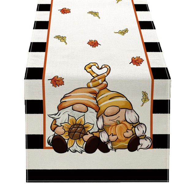テーブルランナー おしゃれ クロス カバー マット ハロウィン おしゃれ かわいい インテリア センタークロス 北欧 ディスプレイ 飾り 食卓 （E）