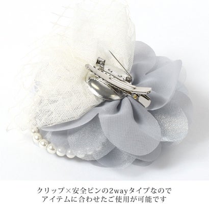 リアルスタイル REAL STYLE コサージュ 卒業式 入学式 フォーマル フラワー 入園式 卒園式 結婚式 パール レース レディース 母 おしゃれ ブローチ ピン 花 ママ 2way 上品 韓国ファッション チンチャコリア （アイボリー）｜詳細画像