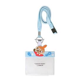 ネームホルダー レディース 首掛け 名札ケース セーフティバックル 安全 クリップ バーバパパ リトルミイ リサとガスパール 3way （リトルミイ(ライトブルー)）