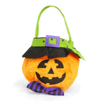 ハロウィン バッグ 手提げ ギフト お菓子 仮装 キャンディ イベント パーティ グッズ コスプレ 雑貨 飾り オーナメント かぼちゃ 黒猫 （パンプキン）｜詳細画像
