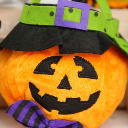 ハロウィン バッグ 手提げ ギフト お菓子 仮装 キャンディ イベント パーティ グッズ コスプレ 雑貨 飾り オーナメント かぼちゃ 黒猫 （パンプキン）｜詳細画像