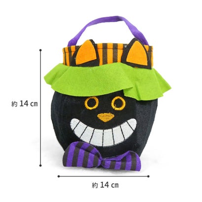ハロウィン バッグ 手提げ ギフト お菓子 仮装 キャンディ イベント パーティ グッズ コスプレ 雑貨 飾り オーナメント かぼちゃ 黒猫 （黒猫）｜詳細画像