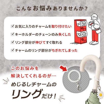 めじるしアクセサリー めじるしチャーム アンブレラマーカー 30個 シリコンリング ゴムだけ 目印 パーツ ハンドメイド 大容量 推し活 （クリア）｜詳細画像