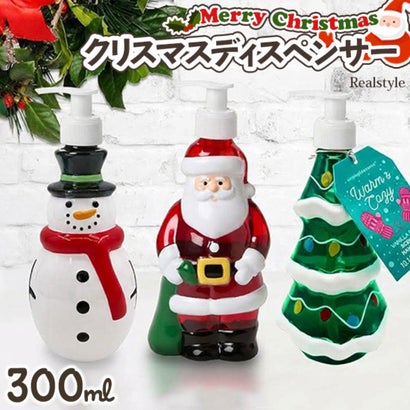 クリスマス 飾り ソープディスペンサー 手動 300ml インテリア オーナメント ディスプレイ 詰め替え ポンプ式 手洗い キッチン 洗面所 （雪だるま）｜詳細画像