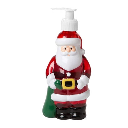 クリスマス 飾り ソープディスペンサー 手動 300ml インテリア オーナメント ディスプレイ 詰め替え ポンプ式 手洗い キッチン 洗面所 （サンタ）｜詳細画像