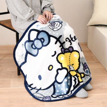 ひざ掛け ブランケット 70×100cm 厚手 小さめ おしゃれ 冬 クロミ ハローキティ はぴだんぶい キャラクター 毛布 暖かい 防寒 （ハローキティ）｜詳細画像