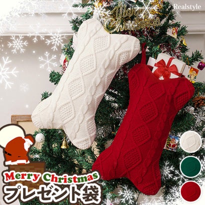 クリスマス オーナメント 飾り 装飾 壁 北欧 プレゼント袋 ギフト ラッピング プレゼント 袋 お菓子入れ ツリー パーティー イベント （レッド）｜詳細画像