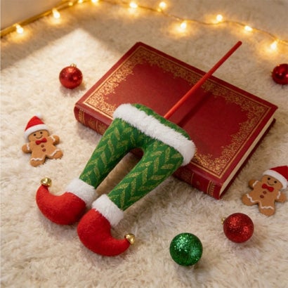 クリスマス 飾り ツリー サンタクロース オーナメント 壁 玄関 置物 人形 おもちゃ おしゃれ 北欧 冬 インテリア 雑貨 装飾 自宅 家 （ヘリンボーン(グリーン)）｜詳細画像