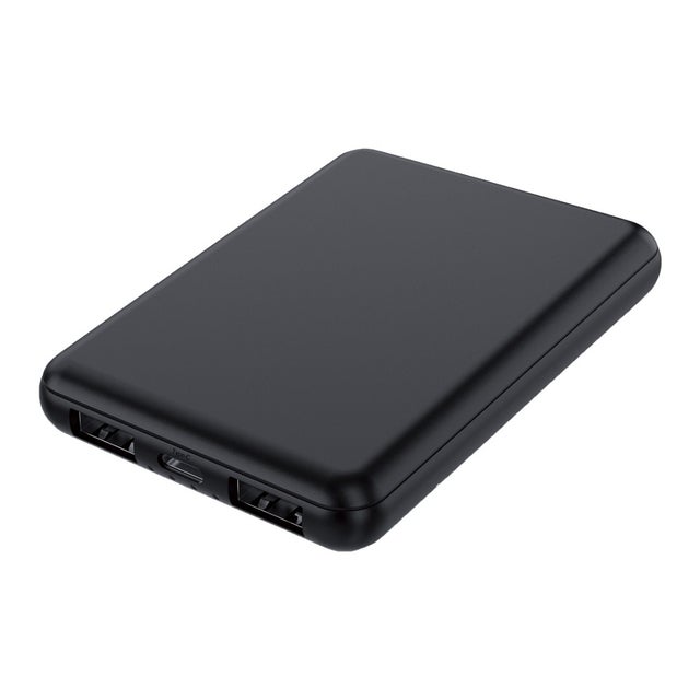 モバイルバッテリー 軽量 準固体 PSE認証 5000mAh iPhone Android Type-C 燃えにくい 超安全 長寿命 機内持ち込み （ブラック）