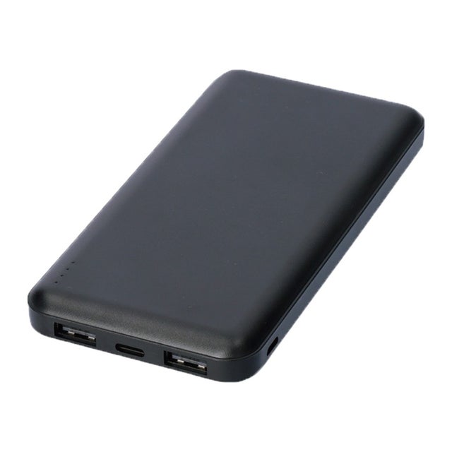 モバイルバッテリー 軽量 大容量 準固体 PSE認証 10000mAh iPhone Android Type-C 燃えにくい 超安全 機内持ち込み （ブラック）