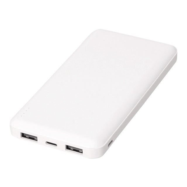 モバイルバッテリー 軽量 大容量 準固体 PSE認証 10000mAh iPhone Android Type-C 燃えにくい 超安全 機内持ち込み （ホワイト）