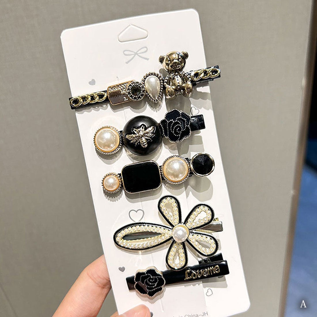 リアルスタイル REAL STYLE ヘアクリップ セット パール ビジュー