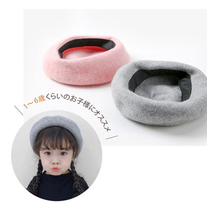 ベレー帽 キッズ 子供 ベビー 春 女の子 男の子 帽子 秋冬 おしゃれ かわいい 赤ちゃん 子ども ウール 発表会 ハロウィン コスプレ （レッド）｜詳細画像
