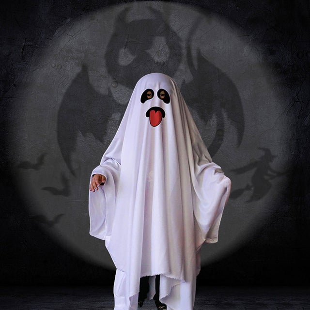 コスチューム 衣装 おばけ ポンチョ お化け オバケ 大人 子供 キッズ 親子 ペア お揃い ハロウィン 仮装 変装 マント シーツ かわいい 男女兼用 服 （B）