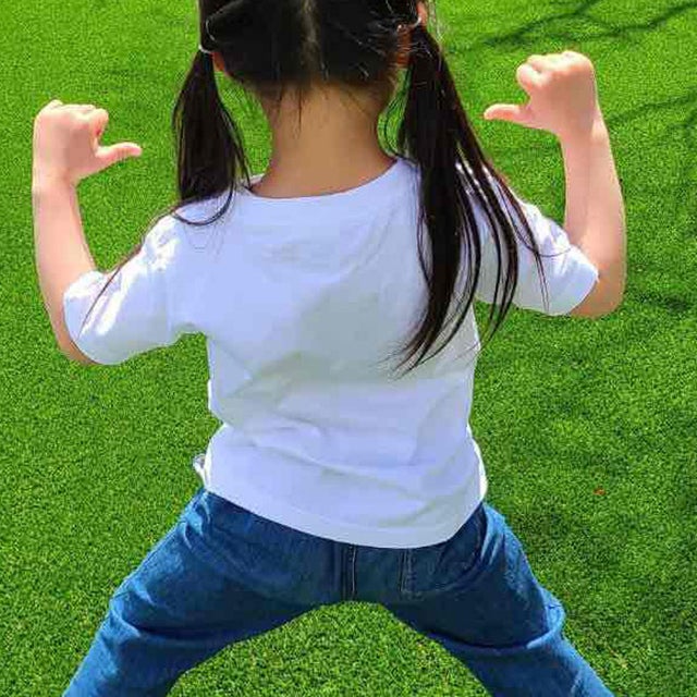 Tシャツ キッズ 無地 半袖 男の子 女の子 トップス カットソー 子ども こども 子供服 100 110 120 130 140 150 （ホワイト）