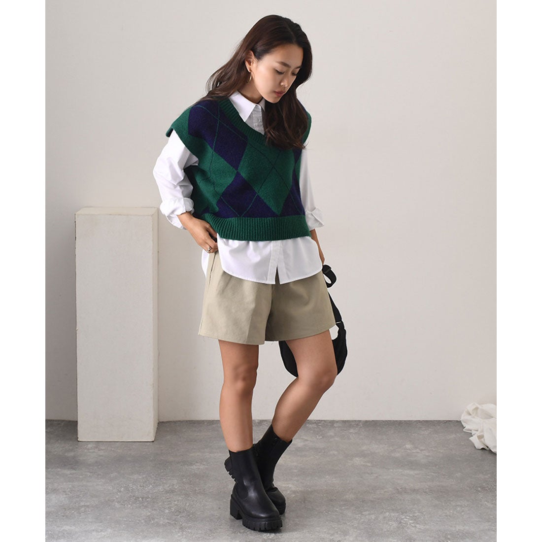リアルスタイル REAL STYLE ニット ベスト レディース おしゃれ 冬 