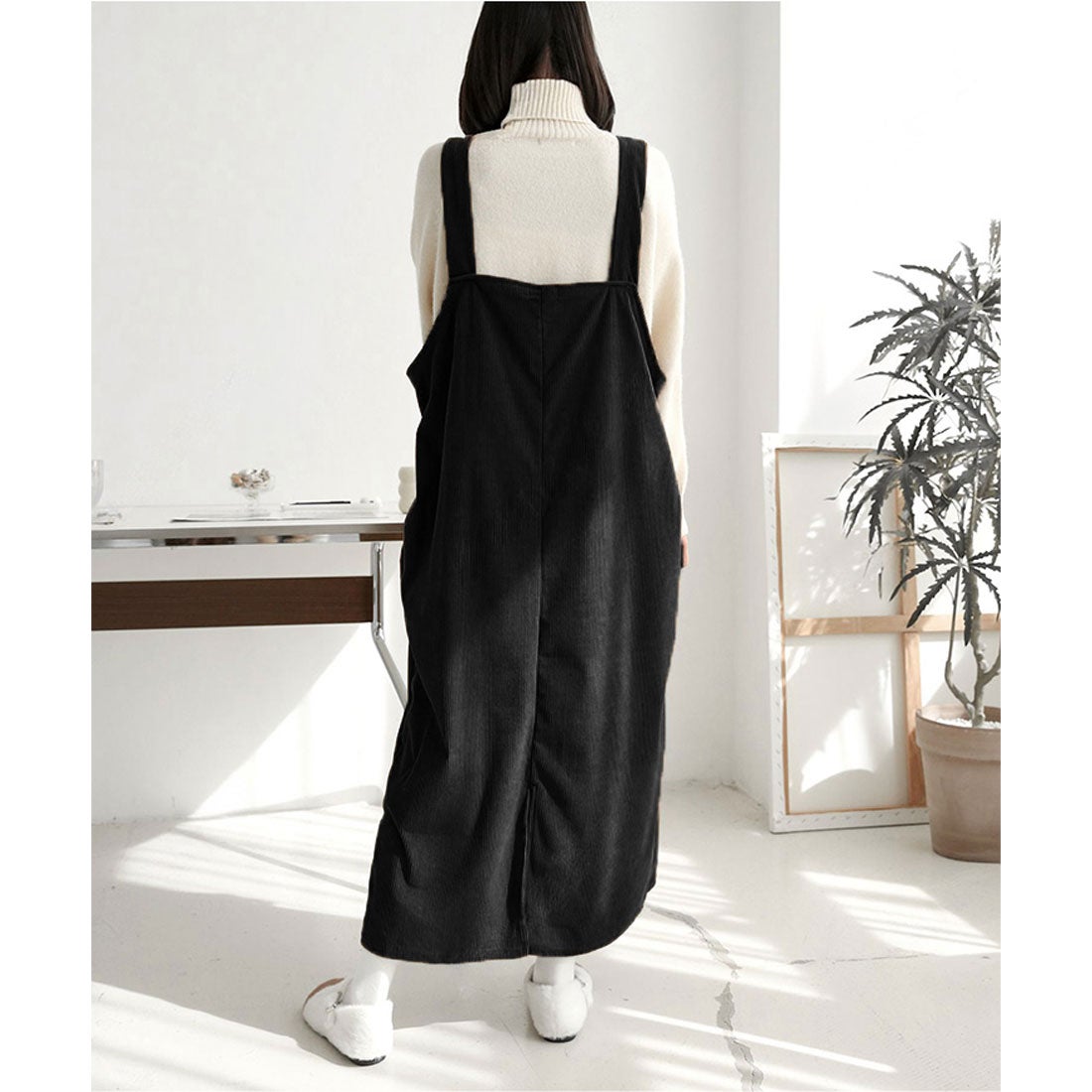 リアルスタイル REAL STYLE ジャンパースカート ロング マキシ 秋 冬 