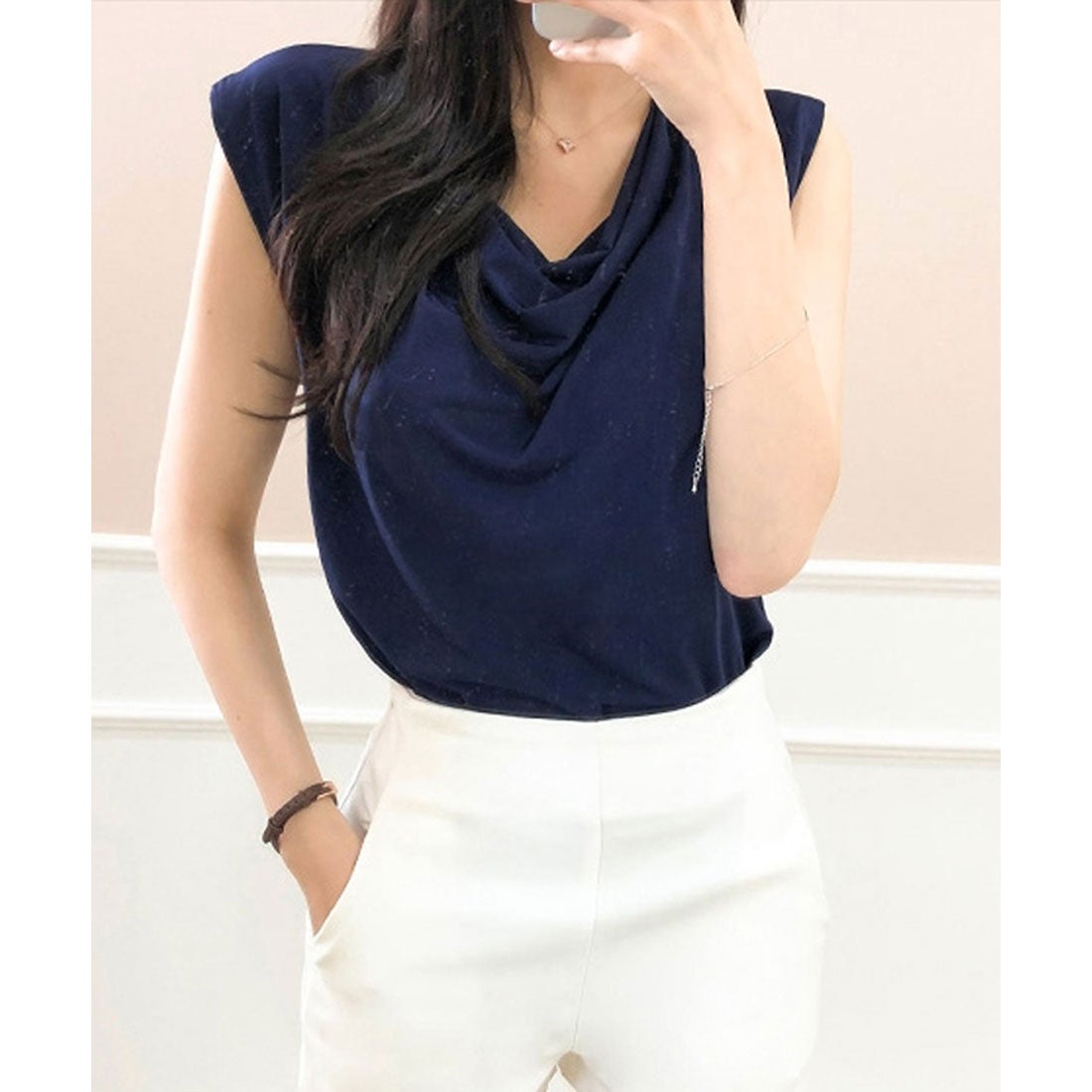 リアルスタイル REAL STYLE カットソー レディース ノースリーブ