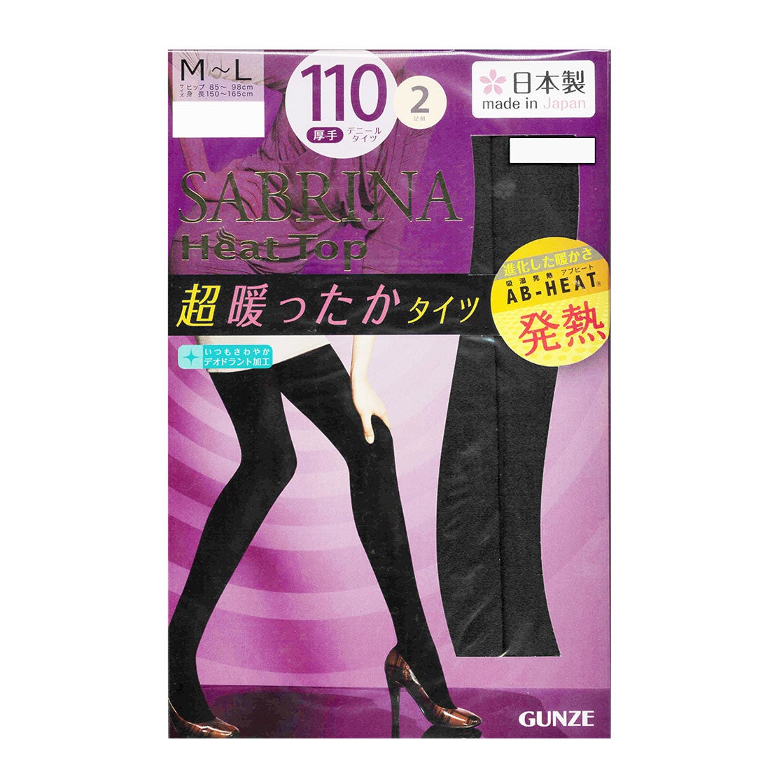 リアルスタイル REAL STYLE タイツ レディース 2足組 黒 秋冬 あったか