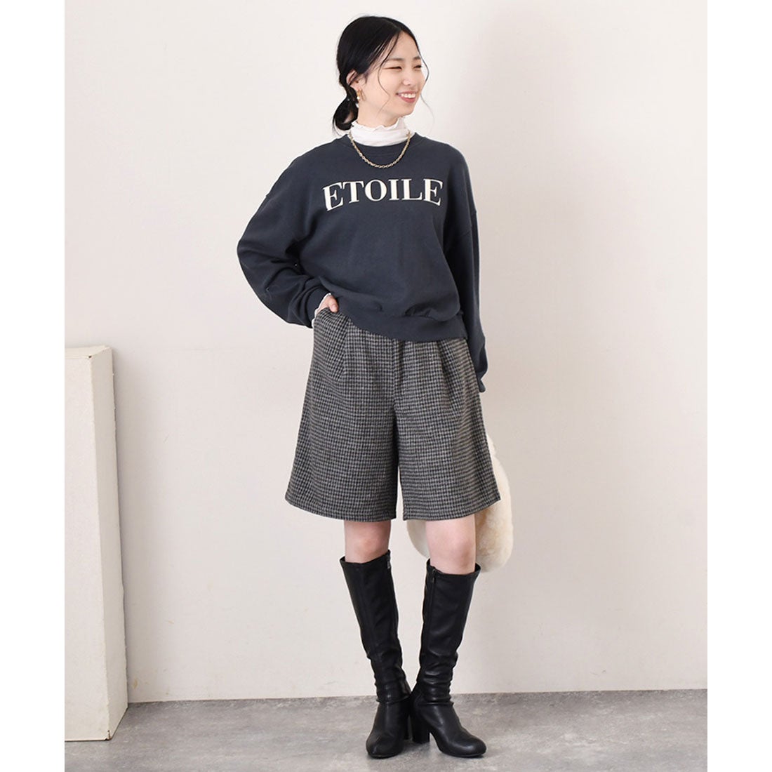 リアルスタイル REAL STYLE ハーフパンツ レディース ハイウエスト