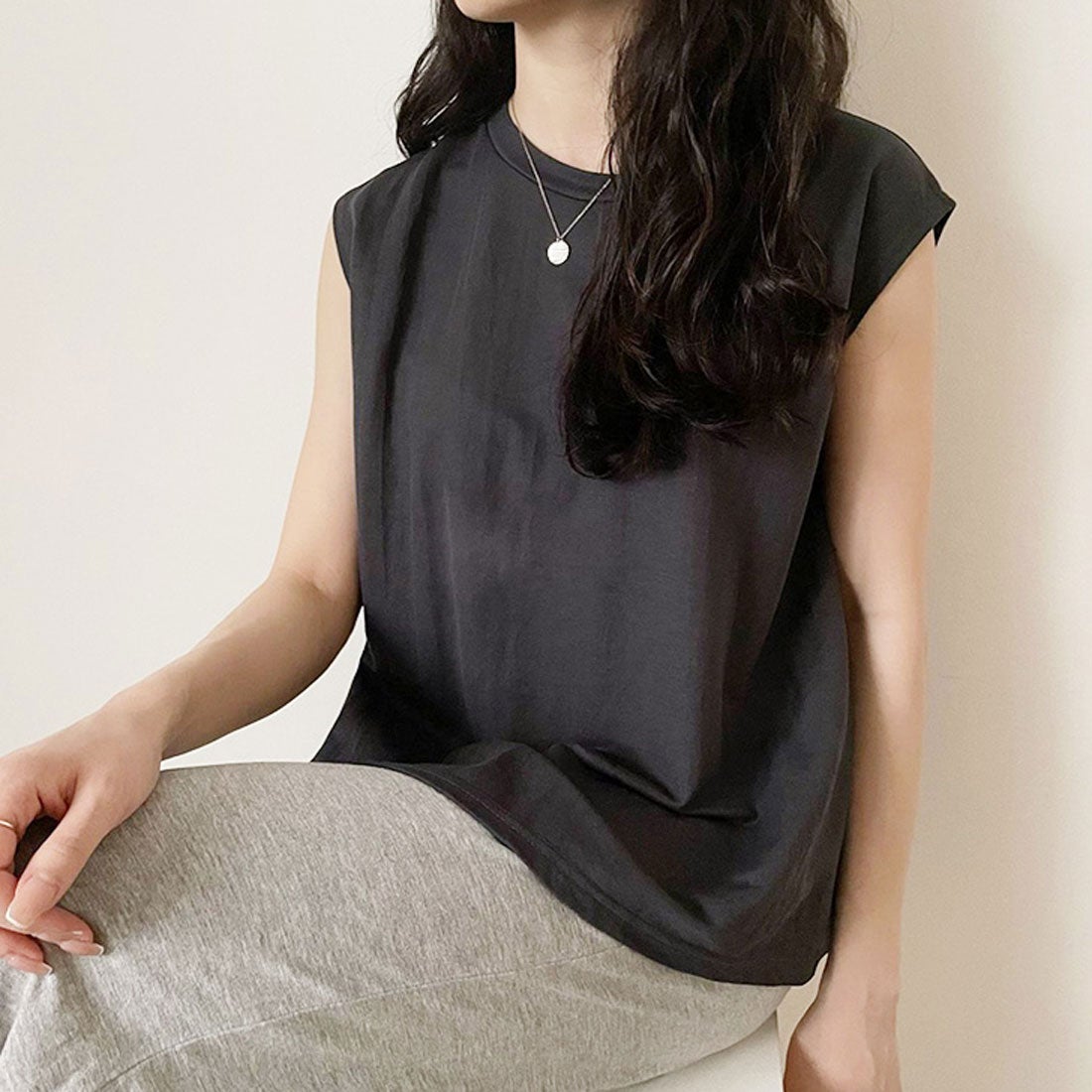 リアルスタイル REAL STYLE カットソー レディース ノースリーブ