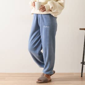 ルームパンツ レディース ルームウェア 冬 ズボン パンツ 部屋着 パジャマ もこもこ フリース 暖かい 防寒 ゆったり おしゃれ 着る毛布 （ブルー）