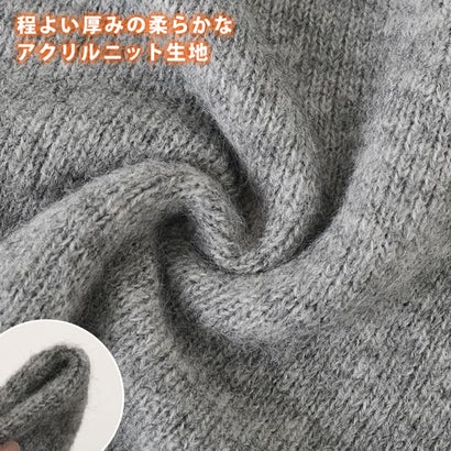 リアルスタイル REAL STYLE ニットパーカー レディース 秋 冬 長袖 プルオーバー フーディー トップス シンプル カジュアル 紐付き おしゃれ 防寒 あったか （ベージュ）｜詳細画像