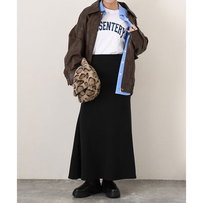 カットソー Tシャツ レディース 秋 冬 長袖 ロゴT トップス ショート丈 綿 薄手 ゆったり カジュアル 韓国 大きめ おしゃれ 韓国ファッション チンチャコリア （ブラック）｜詳細画像
