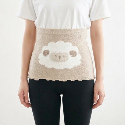 腹巻き レディース 腹巻 あったか 温活 暖かい 冷え取り 冷え性 インナー 肌着 締め付けない もちもち なめらか 就寝 アニマル 動物 （ヒツジベージュ）｜詳細画像